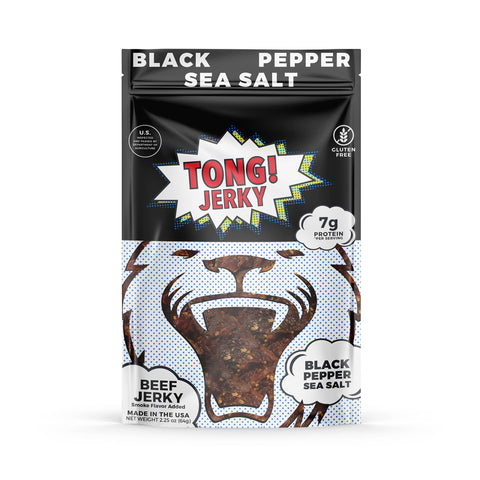 Tong Jerky's Black Pepper Sea Salt Beef Jerky
