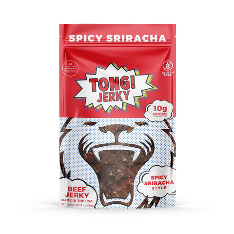 Tong Jerky's Spicy Sriracha Beef Jerky