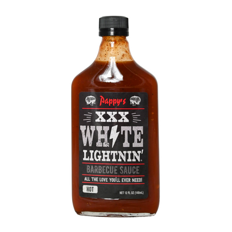PAPPY'S, XXX White Lightnin' BBQ Sauce