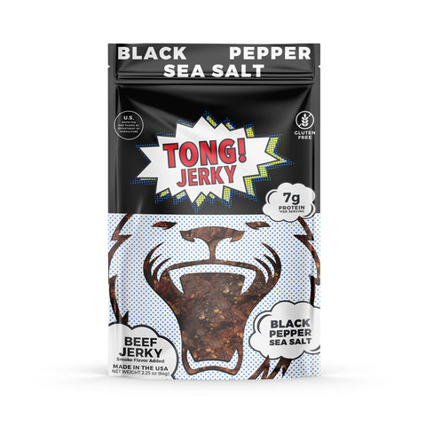 Tong Jerky's Black Pepper Sea Salt Beef Jerky