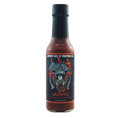 ANGRY GOAT, SACRIFICE Fire-Roasted Habanero Sauce