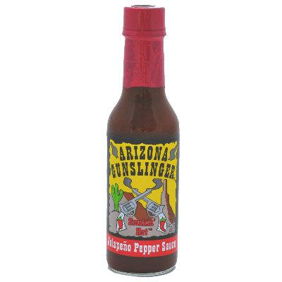 Arizona Gunslinger RED JALAPENO Hot Pepper Sauce – Heat on the Rocks