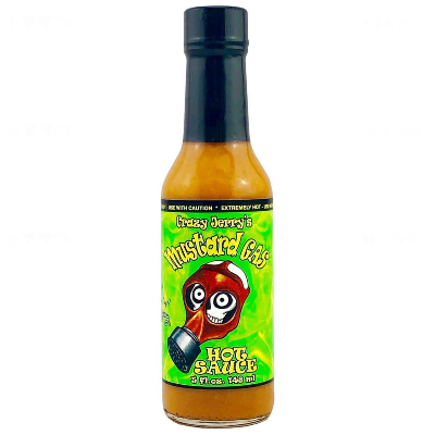 Crazy Jerry's ,MUSTARD GAS Hot Sauce