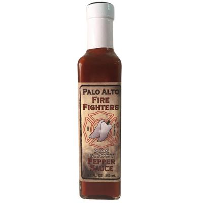 PALO ALTO FIREFIGHTERS, XXX GHOST Pepper Hot Sauce