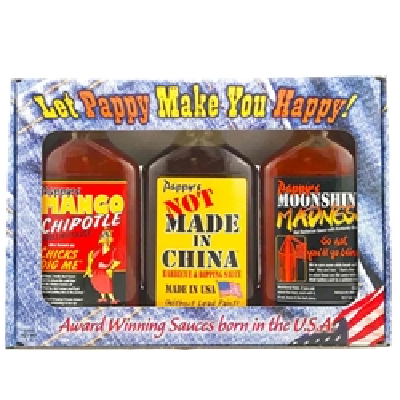 PAPPY'S, BBQ 3 PACK, Moonshine Madness - NOT Made in China - Chicks Dig Me